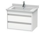 Duravit Ketho Waschtisch Unterschrank KT664301818 65 x 48 x 46,5 cm, weiss Matt, wandhängend