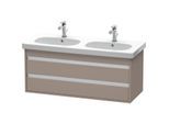 Duravit Ketho Waschtisch-Unterschrank KT664904343 115 x 45,5 cm, basalt matt, 2 Schubkästen, wandhängend