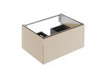 Keuco Waschtischunterschrank Edition 11 Art 32511850800 80x35x49cm, 1 Frontauszug, Glas satiniert, sand