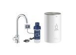 Grohe Red Mono Küchenarmatur 30085001 chrom, M-Size, C-Auslauf, mit Boiler