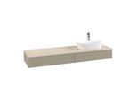 Villeroy & Boch Antao Waschtischunterschrank 1600x190x500mm K16153HK mit Struktur FK/AP: HK/3