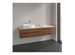Villeroy und Boch Antao Waschtisch-Unterschrank K26153HM 160x36x50cm, Hahnlochbohrung, Waschbeckenplattenfarbe botticino, warm walnut