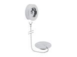 Geberit Stopf. m. Ros. und Kette (52 cm) 240468211 40mm weiß