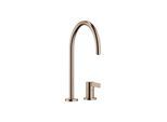 Dornbracht Tara Ultra Zweigriff-Küchenarmatur 32815875-42 für Spültisch, mit Einzelrosetten, Ausladung 241mm, Bronze gebürstet