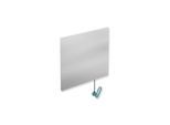 Hewi Kippspiegel 801.01.10055 600x540x6mm, mit Halter/Griff, aquablau