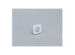 Bertrams Polyline LAS Wandblende 41WG60 DN 60/100, geschlossen mit Stutzen, innen, weiß