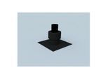 Bertrams Polyline EW Mündungsabschluss 40MA80P DN 80, mit Hinterlüftung und Mündungsrohr PP, schwarz