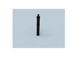 Bertrams Polyline LAS Dachaufsatz 41DAK1000-60S DN 60/100, schwarz, 1000 mm über Dach