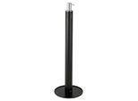 Keuco Desinfektionsmittelspender 04957370400 schwarz, Standmodell, verchromter Pumpenkopf