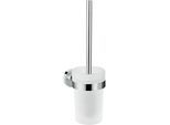 Hansgrohe Logis Universal Bürstengarnitur 41722000 mit Glaseinsatz, Messing, Wandversion, chrom