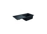 Grohe K400 Komposit-Einbauspüle 31641AP0 1000x500mm, 1 Becken mit Abtropffläche, granit schwarz
