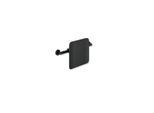 Hewi System 900 Rückenstütze 900.51.90560CV Edelstahl pulverbeschichtet schwarz matt, Polyamid matt schwarz, Wandmontage