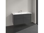 Villeroy & Boch Finero Waschtischunterschrank 120 cm S00504FPR1 Waschtisch-Set, 120 x 50 x 17,5 cm, Korpus Glossy Grey