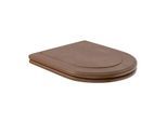 Villeroy & Boch Hommage WC-Sitz 9926K100 Birke massiv/Nussbaum gebeizt, Scharniere chrom
