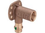 Viega Sanpress Wandscheibe 116552 15 mm x Rp 1/2 x 45 mm, Rotguss oder Siliziumbronze, SC-Contur