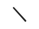 Hewi Waschtischprofil 950.13.0009DC 480mm, mit Kappe, pulverbeschichtet, schwarz tiefmatt