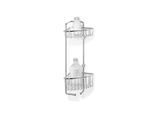 Giese Big-Set Duschkorb 3002202 werkzeuglos abnehmbar, 2 Haken, 2 Körbe