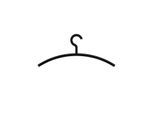 Hewi Kleiderbügel 570.3B90 drehbarer Haken, matt, tiefschwarz