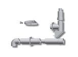 Wolf Paket Abgasleitung 2651501Z01 Ø 80/125, bis 50kW, für Fassade