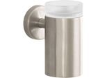 hansgrohe Glashalter Logis 40518820 brushed nickel, mit Kristallglasbecher