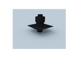 Bertrams Polyline EW Mündungsanschluss 40MAF60P PE, DN 60, mit Hinterlüftung, schwarz