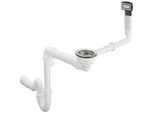 hansgrohe Ab- und Überlaufgarnitur 43927000 chrom, manuell, für Einzelbecken SilicaTec