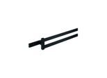 Grohe Selection Cube Doppel-Handtuchhalter 102280KF00 40cm, 2-armig, schwenkbar, verdeckte Befestigung, phantom black