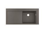 hansgrohe Einbauspüle 43314290 1050 x 510 mm, 1 Hauptbecken rechts, Abtropffläche, steingrau