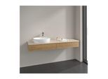 Villeroy und Boch Antao Waschtisch-Unterschrank K15153HN 160x19x50cm, Hahnlochbohrung, Waschbeckenplattenfarbe botticino, honey oak