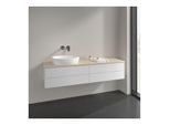 Villeroy und Boch Antao Waschtisch-Unterschrank K26113GF 160x36x50cm, Waschbeckenplattenfarbe botticino, glossy white lacquer