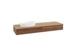 Villeroy & Boch Antao Waschtischunterschrank 1600x190x500mm L15111HM mit Beleuchtung mit Struktur FK/AP: HM/1