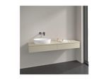 Villeroy und Boch Antao Waschtisch-Unterschrank K15150HJ 160x19x50cm, Hahnlochbohrung, Waschbeckenplattenfarbe Lack, silk grey matt lacquer