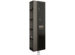 Burgbad Yumo Hochschrank HSKF050RF3194 176x32x50cm, rechts, Grau Hochglanz