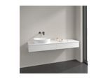 Villeroy und Boch Antao Waschtisch-Unterschrank K15150MT 160x19x50cm, Hahnlochbohrung, Waschbeckenplattenfarbe Lack, white matt lacquer