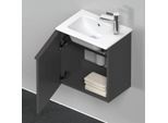 Duravit D-Neo Waschtisch-Unterschrank DE4259L4949 41 x 27,4 cm, Graphit Matt, wandhängend, 1 Türe, links