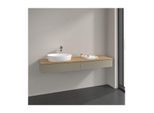 Villeroy und Boch Antao Waschtisch-Unterschrank K15151HK 160x19x50cm, Hahnlochbohrung, Waschbeckenplattenfarbe honey oak, stone grey matt lacquer
