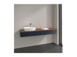 Villeroy und Boch Antao Waschtisch-Unterschrank L15052HG 160x19x50cm, Hahnlochbohrung, Waschbeckenplattenfarbe warm walnut, midnight blue matt lacquer