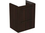 Ideal Standard i.life S Möbel-Waschtischunterschrank T5291NW 2 Auszüge, 50 x 37,5 x 63 cm, Coffee Oak