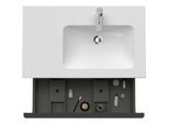 Duravit D-Neo Waschtisch-Unterschrank DE426204343 81 x 46,2 cm, Basalt Matt, wandhängend, 1 Auszug