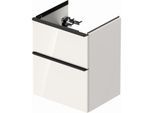 Duravit D-Neo Waschtisch-Unterschrank DE436002222 51 x 40,2 cm, Weiß Hochglanz, wandhängend, 1 Schubkasten, 1 Auszug