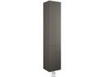 Burgbad Yumo Hochschrank HSKE035RF3194 176x32x35cm, 2 Türen, rechts, Grau Hochglanz