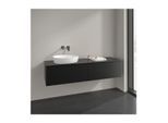 Villeroy und Boch Antao Waschtisch-Unterschrank L37010PD 160x36x50cm, Waschbeckenplattenfarbe Lack, black matt lacquer