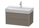 Duravit XSquare Waschtisch-Unterschrank XS416209090 78,4x39,7x46cm, 2 Schubkästen, Flannel Grey seidenmatt