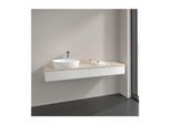 Villeroy und Boch Antao Waschtisch-Unterschrank L15053MT 160x19x50cm, Hahnlochbohrung, Waschbeckenplattenfarbe botticino, white matt lacquer