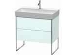 Duravit XSquare Waschtisch-Unterschrank XS444300909 78,4x49,1x46cm, 2 Auszüge, Lichtblau matt
