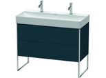 Duravit XSquare Waschtisch-Unterschrank XS444409898 98,4x49,1x46cm, 2 Auszüge, Nachtblau seidenmatt