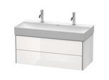 Duravit XSquare Waschtisch-Unterschrank XS416302222 98,4x39,7x46cm, 2 Schubkästen, weiß hochglanz