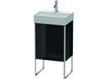 Duravit XSquare Waschtisch-Unterschrank XS4441L4040 43,4x49,9x34cm, Tür links, schwarz hochglanz