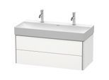 Duravit XSquare Waschtisch-Unterschrank XS416303636 98,4x39,7x46cm, 2 Schubkästen, weiß seidenmatt