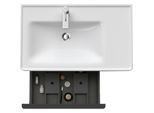 Duravit D-Neo Waschtisch-Unterschrank DE425802121 78,4 x 45,2 cm, Nussbaum Dunkel, wandhängend, 1 Auszug, Regalelement seitlich